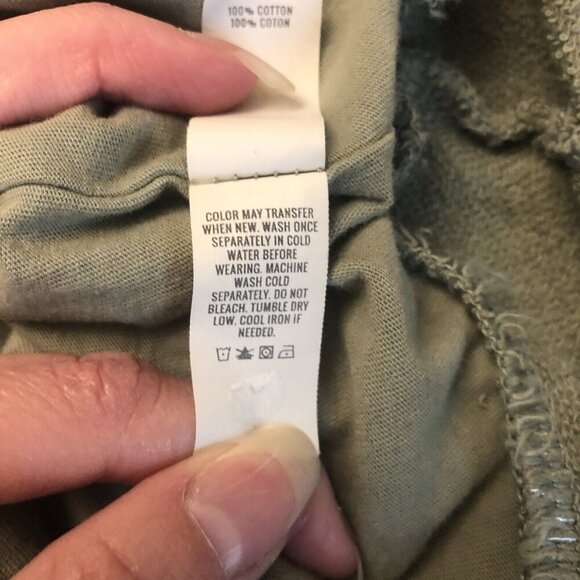 Aerie Mini Skirt Tiered Size M Sweatshirt Material Pull On Green Cotton Soft - Picture 6 of 7